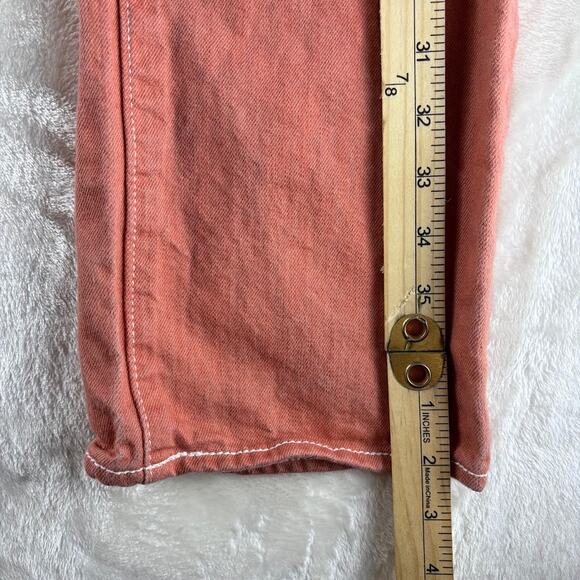 Levi's 501 Jeans Men's 32X32 Button Fly Salmon Coral Red Tab - Picture 5 of 11